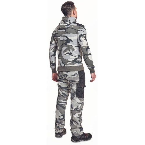 CRAMBE HOODIE terepmintás szürke XS