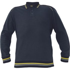 KNOXFIELD galléros pulóver antr/sárga S