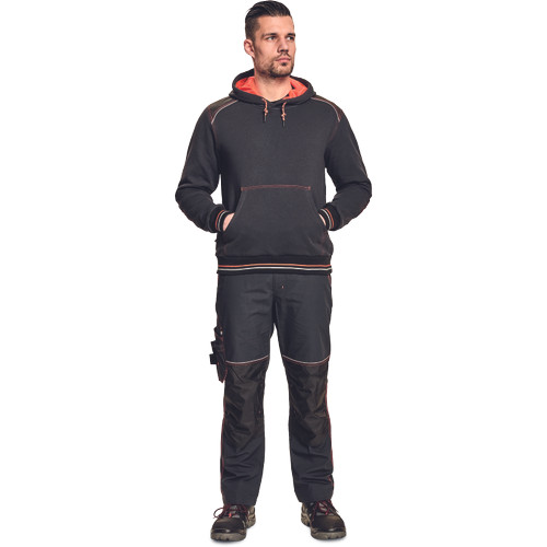 KNOXFIELD HOODIE antracit/piros XS