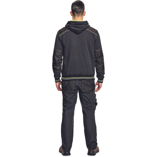 KNOXFIELD HOODIE antracit/sárga  XS