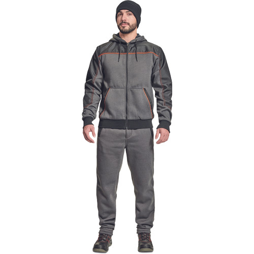 CREMORNE kapucnis kardigán szürke 3XL