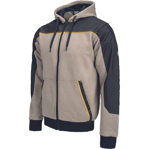 CREMORNE kapucnis kardigán olajzöld S