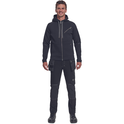 NEURUM kapucnis kardigán fekete XL