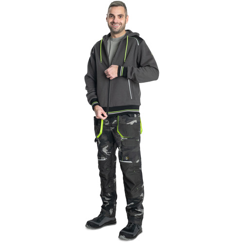 SHELDON kapucnis kardigán antracit XS