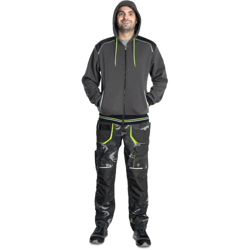 SHELDON kapucnis kardigán antracit 3XL