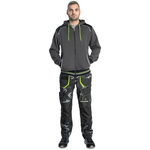 SHELDON kapucnis kardigán antracit 4XL