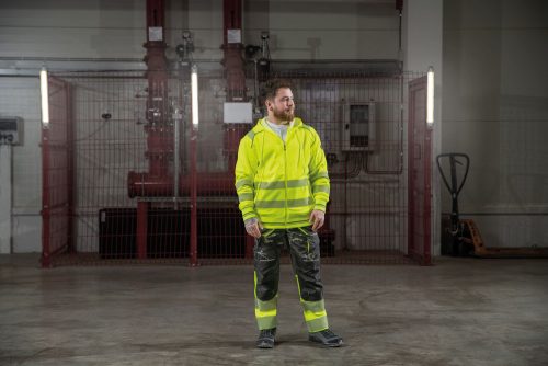 SHELDON HV kapucnis kardigán sárga 4XL