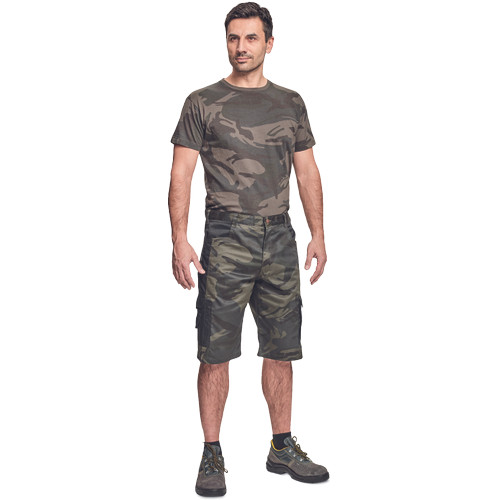 CRAMBE rövidnadrág terepmintás zöld M