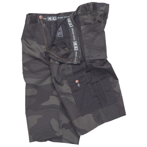 CRAMBE rövidnadrág terepmintás zöld M