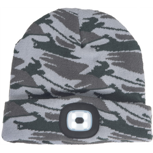 DEEL LED sapka fejlámpával szürke terepm