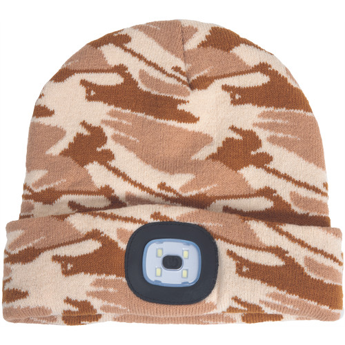 DEEL LED sapka fejlámpával bézs terepmin