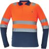 LEON HV póló hosszú ujjú narancs/navy5XL