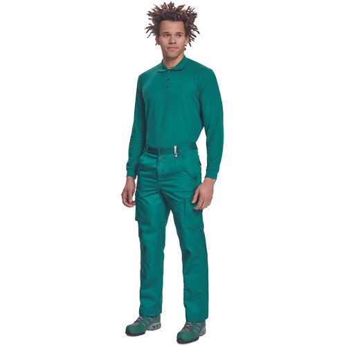 SANGU póló hosszú ujjú sötétzöld L