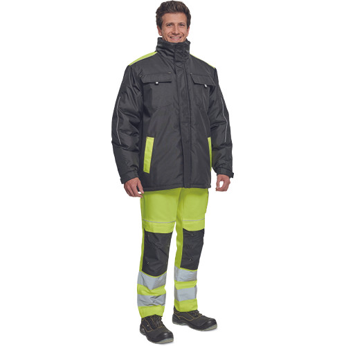 MAX VIVO télikabát fekete/sárga 3XL