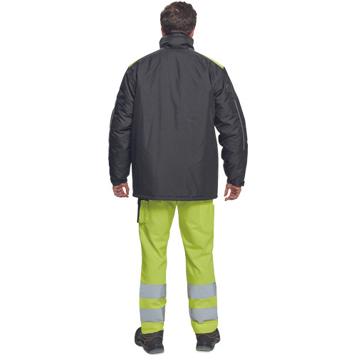 MAX VIVO télikabát fekete/sárga 3XL