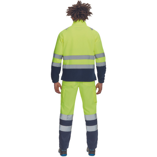 SEVILLA HV polár pulóver sárga/navy M