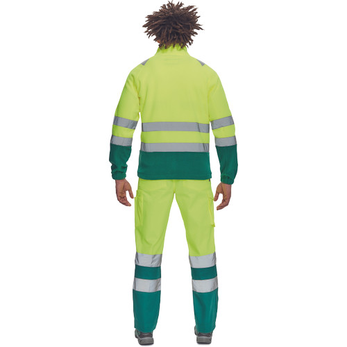 SEVILLA HV polár pulóver sárga/zöld XL