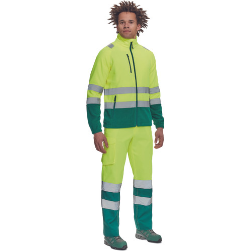 SEVILLA HV polár pulóver sárga/zöld XXL