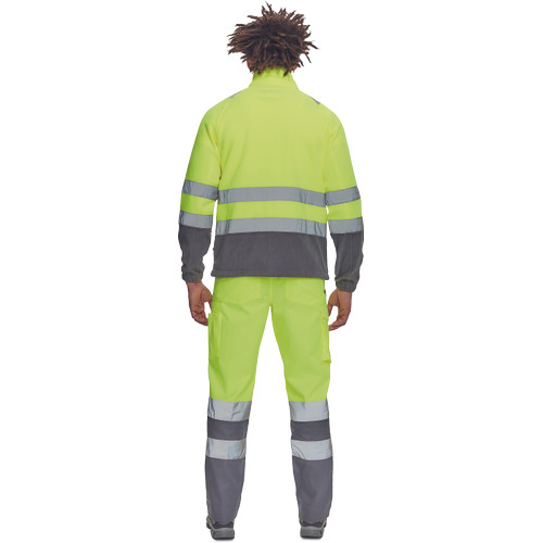 SEVILLA HV polár pulóver sárga/szürke L