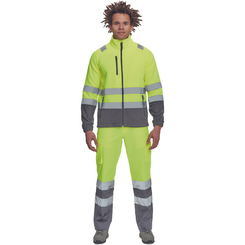 SEVILLA HV polár pulóver sárga/szürk 3XL