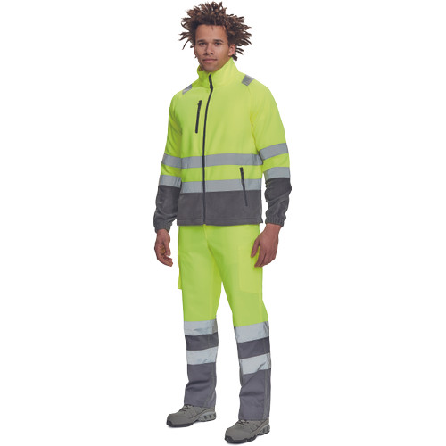 SEVILLA HV polár pulóver sárga/szürk 3XL