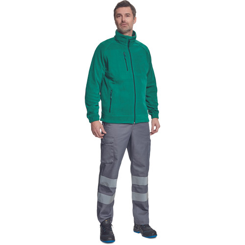 BHADRA fleece pulóver sötétzöld XL