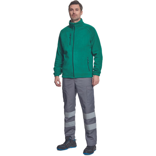 BHADRA fleece pulóver sötétzöld XXL