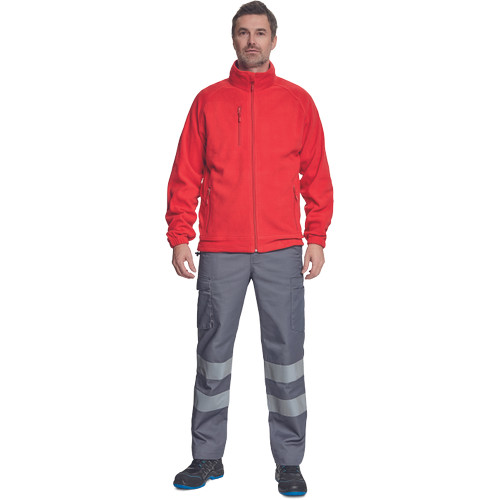 BHADRA fleece pulóver piros XS