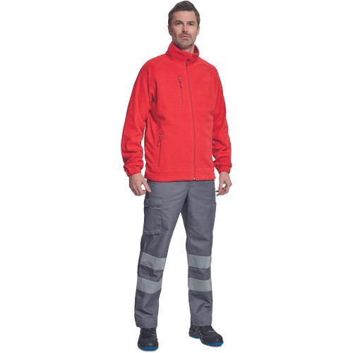 BHADRA fleece pulóver piros 3XL