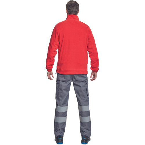 BHADRA fleece pulóver piros 3XL