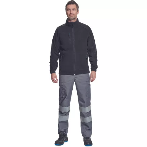 BHADRA fleece pulóver fekete XXL