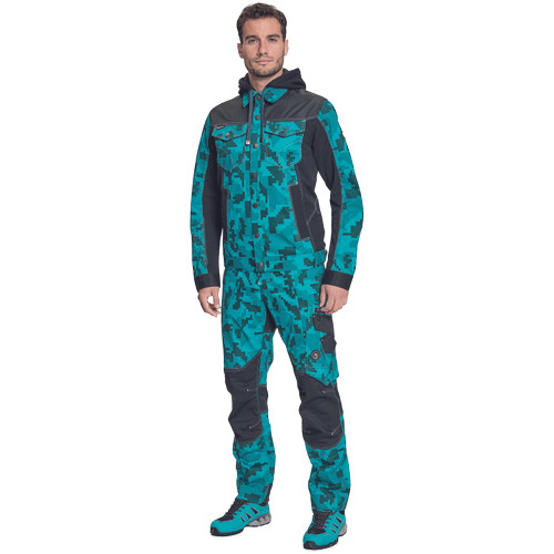 NEURUM CAMOU kapucnis dzseki petrol 52