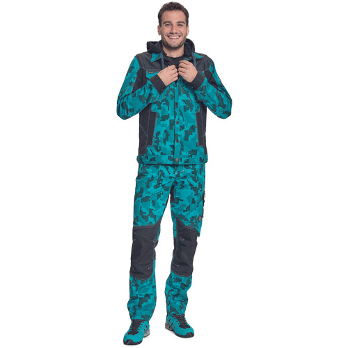 NEURUM CAMOU kapucnis dzseki petrol 64