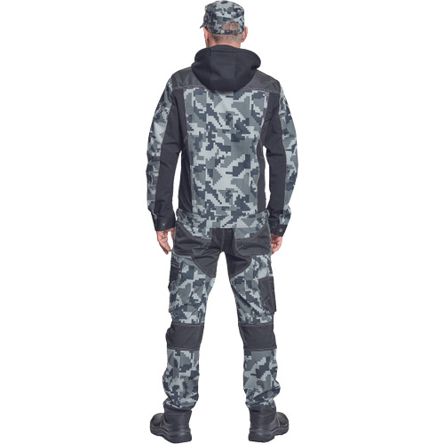 NEURUM CAMOU kapucnis dzseki antracit 56