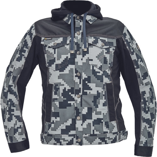 NEURUM CAMOU kapucnis dzseki antracit 62