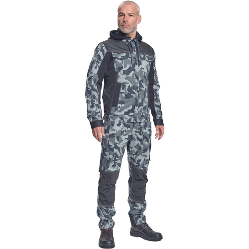 NEURUM CAMOU kapucnis dzseki antracit 62