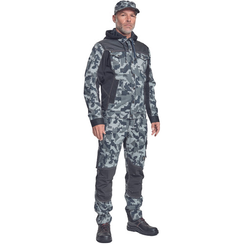 NEURUM CAMOU kapucnis dzseki antracit 64