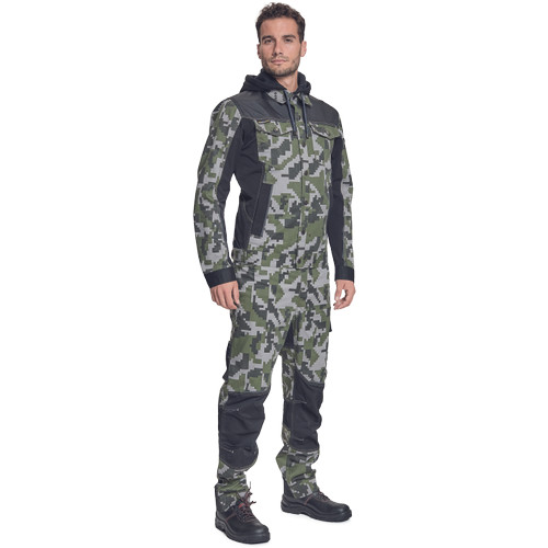 NEURUM CAMOU kapucnis dzseki olajzöld 48