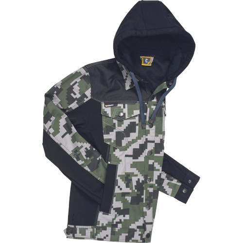 NEURUM CAMOU kapucnis dzseki olajzöld 52