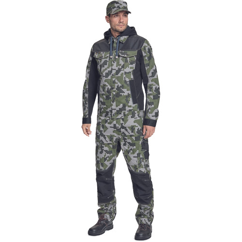 NEURUM CAMOU kapucnis dzseki olajzöld 58