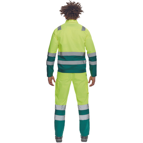 VALENCIA HV kabát sárga/zöld 58