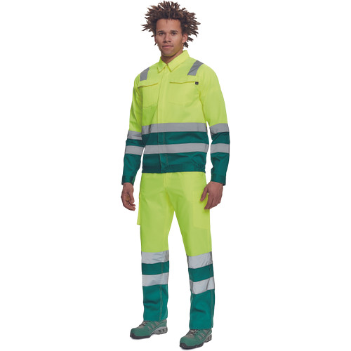 VALENCIA HV kabát sárga/zöld 62