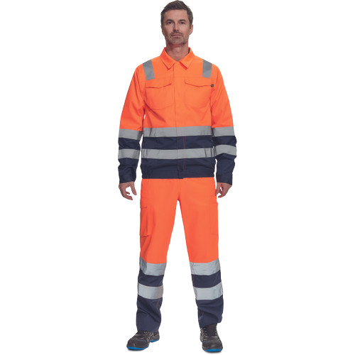 VALENCIA HV kabát narancssárga/navy 48