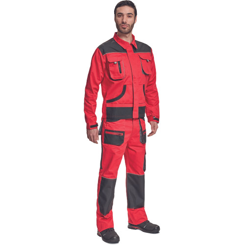 FF HANS kabát piros/antracit 48