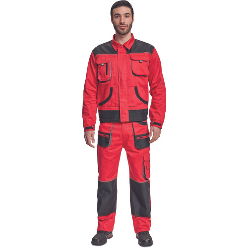 FF HANS kabát piros/antracit 52