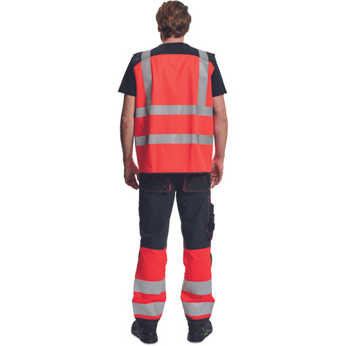 KNOXFIELD HVPS mellény piros XL