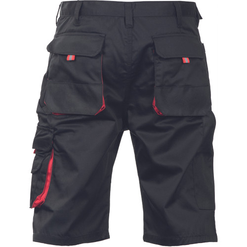 CARL rövidnadrág fekete-piros 48