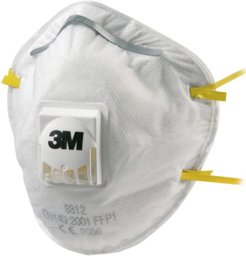 3M 8812 FFP1S RÉSZECSKESZŰRŐ SZELEPES FÉLÁLARC, 240 DB/KRT