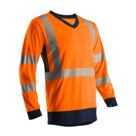 SOMO HI-VIZ NARANCS HOSSZÚ UJJÚ PÓLÓ CO/PES GRS_L