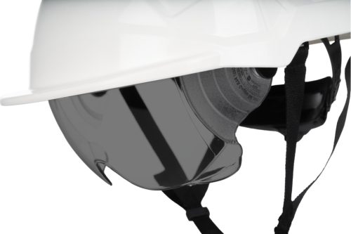 PHOENIX WIND FEHÉR ABS VÉDŐSISAK, SZELLŐZŐ SÖTÉT SZEMÜVEGGEL